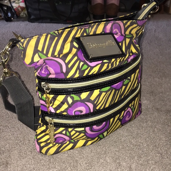 Betsey Johnson Handbags - Betseyville by Betsy Johnson Purple Rose Crossbody